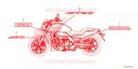 AUTOCOLLANTS pour Honda CTX 700 N DUAL CLUTCH de 2014