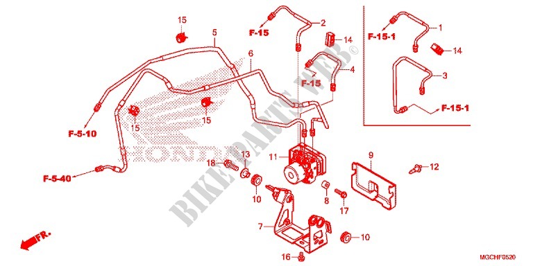 MODULATEUR ABS pour Honda CB 1100 EX de 2017