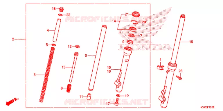 FOURCHE Honda MOTO 110 CRF 2017  CRF110FH