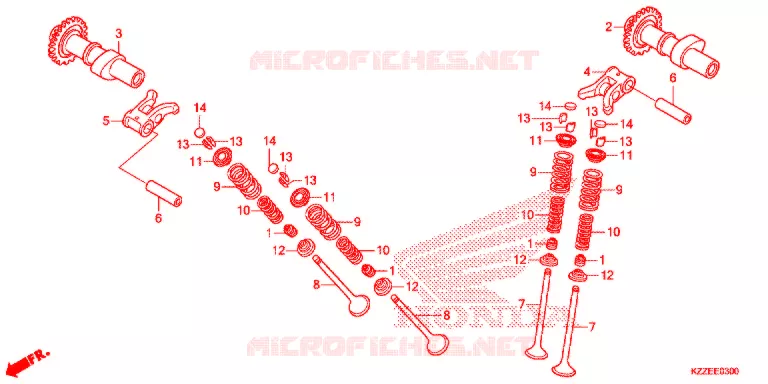 ARBRE A CAMES - SOUPAPE Honda MOTO 250 CRF 2017  CRF250LAH