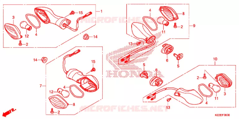 CLIGNOTANT (CRF250L/LA) Honda MOTO 250 CRF 2018  CRF250LAH