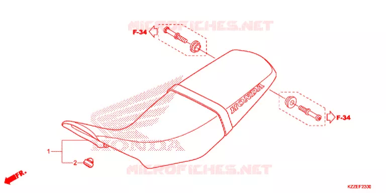 SELLE Honda MOTO 250 CRF 2017  CRF250LAH