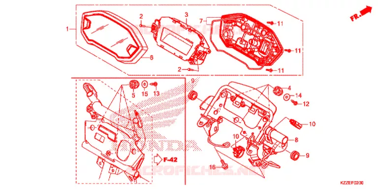 COMPTEUR Honda MOTO 250 CRF 2017  CRF250LH