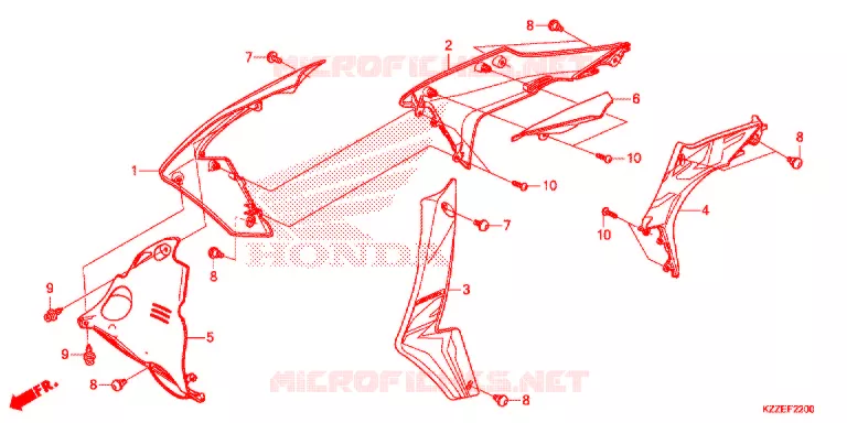 OUIES DE RADIATEUR (CRF250L/LA) Honda MOTO 250 CRF 2017  CRF250LH