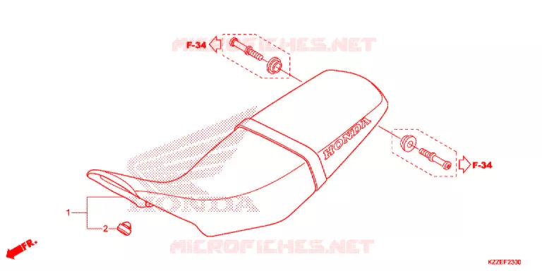 SELLE Honda MOTO 250 CRF 2017  CRF250RLAH
