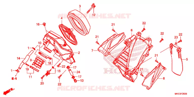 FILTRE A AIR Honda MOTO 450 CRF 2017  CRF450RH