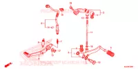 PEDALE pour Honda CB 500 F ABS de 2017