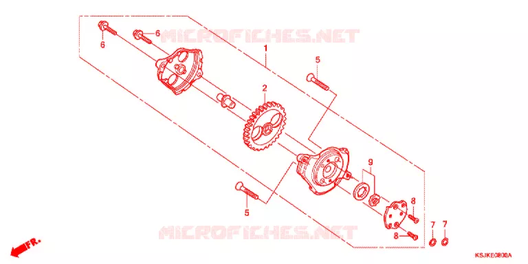 POMPE A HUILE Honda MOTO 100 CRF 2013  CRF100FD