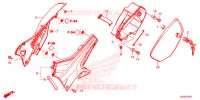 COUVERCLES LATERAUX (CRF250RL/RLA) pour Honda CRF 250 RALLYE de 2017