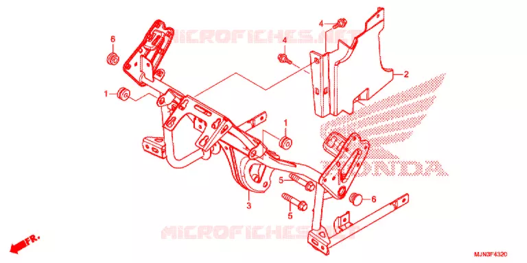 SUPPORT DE CARENAGE Honda MOTO 1300 CTX 2016  CTX1300AG