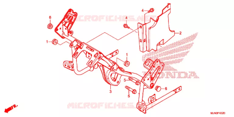 SUPPORT DE CARENAGE Honda MOTO 1300 CTX 2016  CTX1300AG