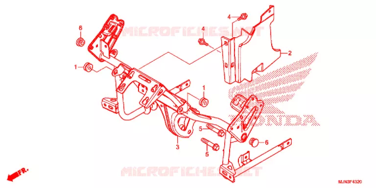 SUPPORT DE CARENAGE Honda MOTO 1300 CTX 2016  CTX1300AG