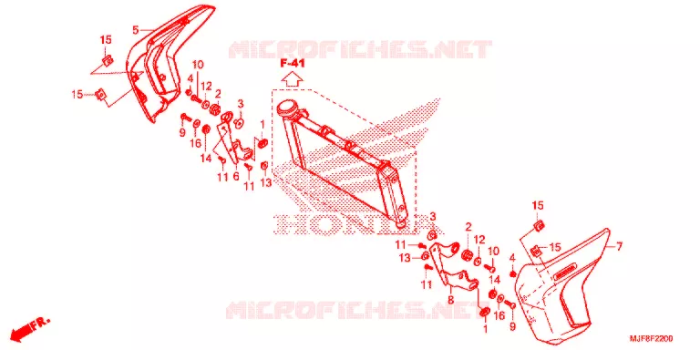 OUIES DE RADIATEUR Honda MOTO 700 CTX 2016  CTX700NG