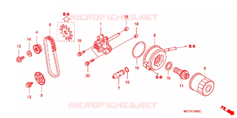 POMPE A HUILE Honda SCOOTER 400 SILVERWING 2004  FJS400A4