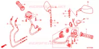 COMMODO   CABLE   RETROVISEUR pour Honda SILVER WING 400 GT ABS de 2012