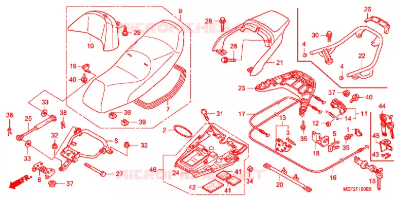 SELLE Honda SCOOTER 400 SILVERWING 2005  FJS400L5