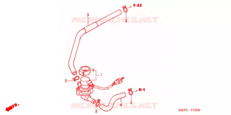 VALVE DE COMMANDE D'INJECTION D'AIR Honda SCOOTER 400 SILVERWING 2007  FJS400L5