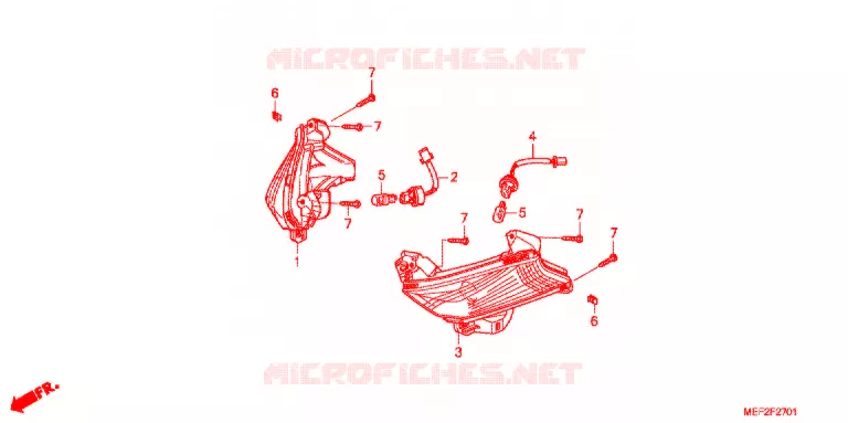 CLIGNOTANT (FJS400L9) Honda SCOOTER 400 SILVERWING 2015  FJS400L9_J