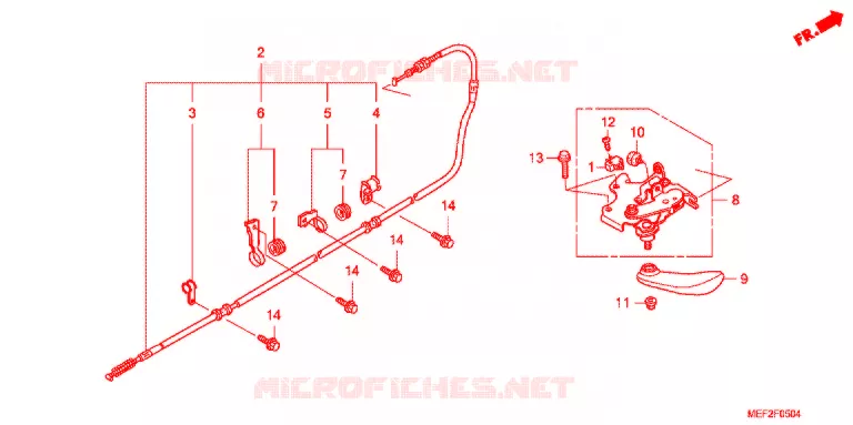FREIN DE STATIONNEMENT (FJS400L9) Honda SCOOTER 400 SILVERWING 2013  FJS400L9_J