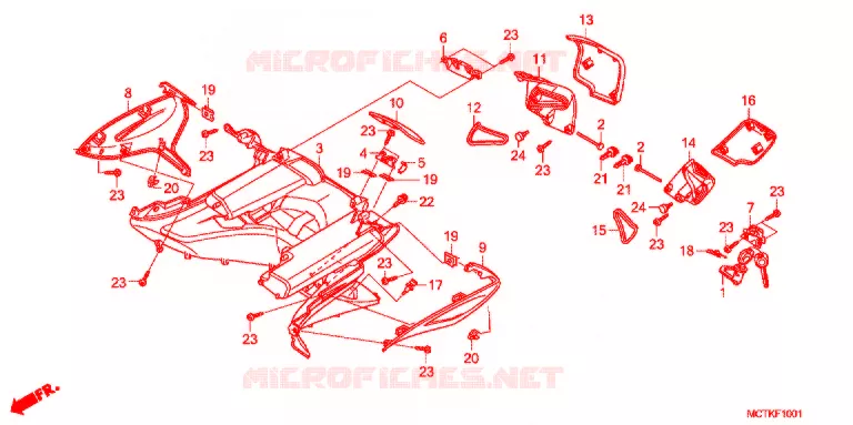 PROTEGE JAMBES (FJS600A/D9) Honda SCOOTER 600 SILVERWING 2012  FJS600D9