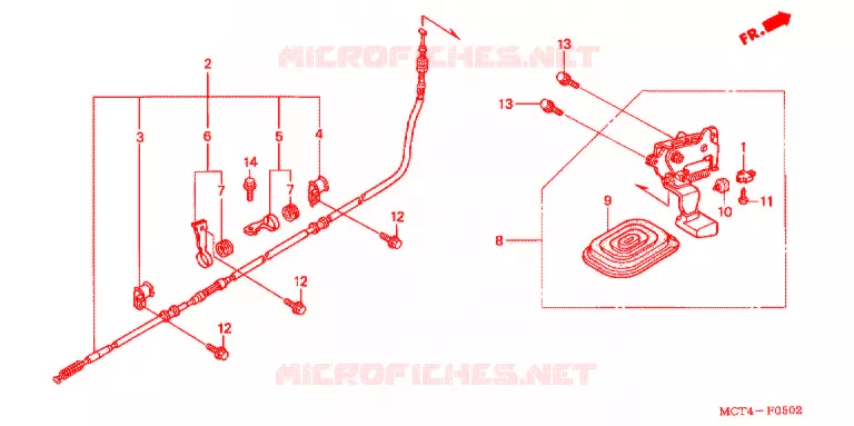 FREIN DE STATIONNEMENT Honda SCOOTER 600 SILVERWING 2002  FSC6002
