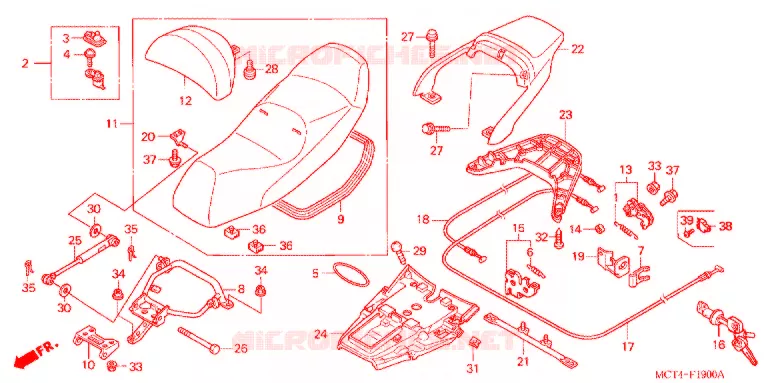 SELLE Honda SCOOTER 600 SILVERWING 2003  FSC600A3