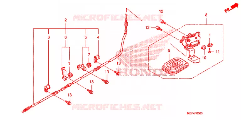 FREIN DE STATIONNEMENT Honda SCOOTER 600 SILVERWING 2013  FSC600AD