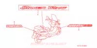 AUTOCOLLANTS pour Honda SILVER WING 600 de 2005