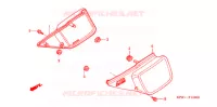 COUVERCLES LATERAUX (1) pour Honda FTR 223 de 2009