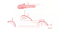 AUTOCOLLANTS pour Honda VALKYRIE 1500 F6C DELUXE de 2003