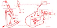 COMMODO   LEVIER   CABLE pour Honda VALKYRIE 1500 F6C de 1998