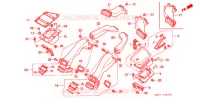 VIDE POCHE   CONDUIT D'AIR pour Honda GL 1500 GOLD WING SE de 1992