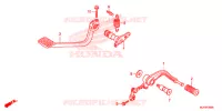 PEDALE pour Honda GOLD WING 1800 F6C de 2016