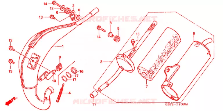 ECHAPPEMENT Honda MOTO 85 CR 2004  CR85R4