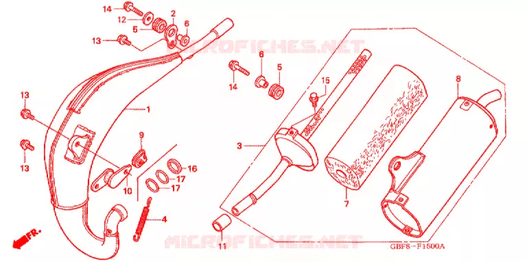 ECHAPPEMENT Honda MOTO 85 CR 2004  CR85R4