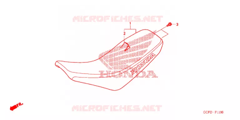 SELLE Honda MOTO 70 CRF 2011  CRF70FB