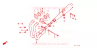 SILENCIEUX D'ECHAPPEMENT (2) pour Honda GB 250 CLUBMAN Without speed warning light de 1998