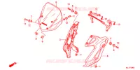 PARE BRISE pour Honda NC 750 S WHITE, SPECIAL COLOR de 2015