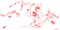 PEDALE pour Honda NC 750 S WHITE, SPECIAL COLOR de 2015