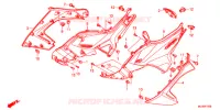 COUVERCLES LATERAUX pour Honda NC 750 X ABS DCT LOWER, E Package de 2015