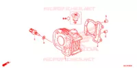 CYLINDRE pour Honda 50 METROPOLITAN BLACK/RED de 2013