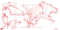 GUIDON pour Honda 50 METROPOLITAN BLACK/RED de 2013