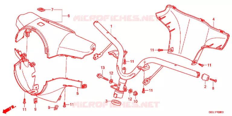 GUIDON Honda SCOOTER 50 GIORNO 2015  NCH50E