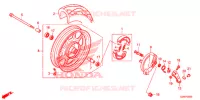 ROUE AVANT pour Honda 50 METROPOLITAN de 2016