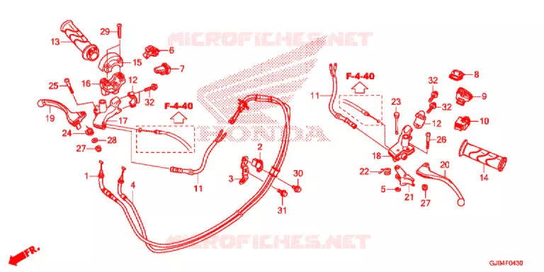 LEVIER DE GUIDON - COMMODO Honda SCOOTER 50 METRO 2016  NCW50G_M
