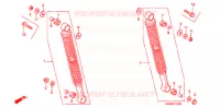 AMORTISSEUR ARRIERE pour Honda WAVE 100 MDM, Electric start de 2005