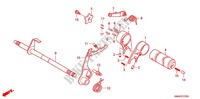 BARILLET DE SELECTION pour Honda WAVE 110 Electric start  Front brake disk de 2009
