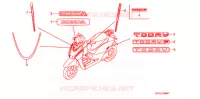 AUTOCOLLANTS pour Honda TODAY 50 de 2012