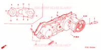COUVERCLE GAUCHE pour Honda 50 GYRO X de 2007