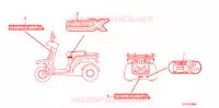 AUTOCOLLANTS pour Honda 50 GYRO X STANDARD de 2013